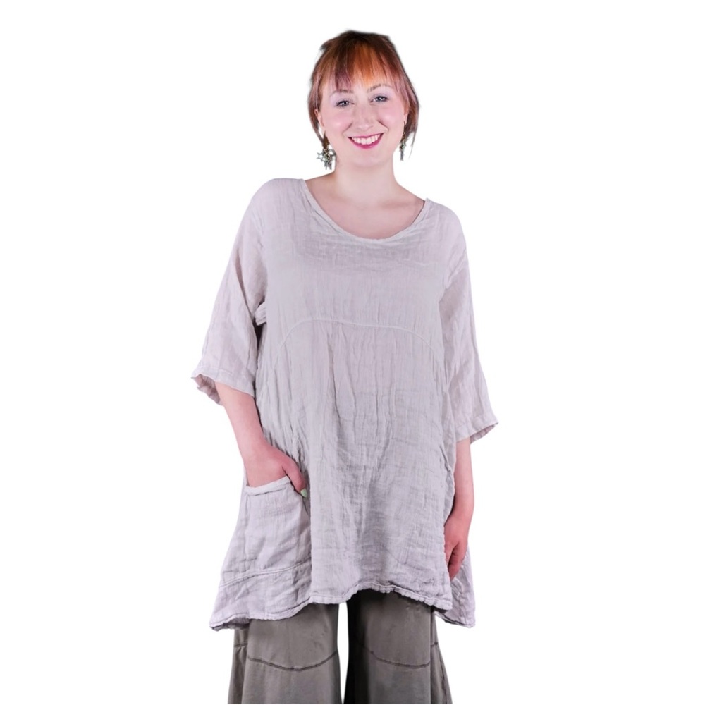 Blue Fish Linen Zen Tunic NWOT - Picture 3 of 12